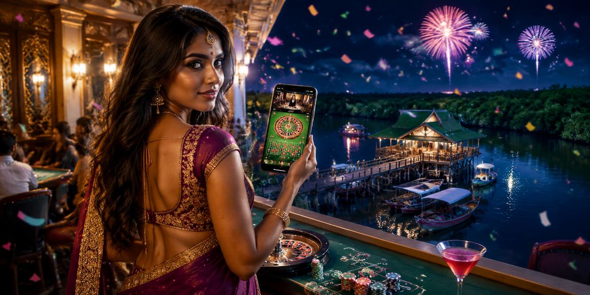 খুলনার সমুদ্র সৈকতে ক্যাসিনো অ্যাপ ব্যবহার করছেন একজন ব্যবহারকারী