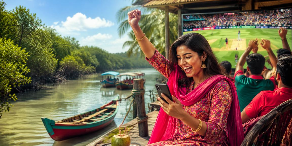 খুলনার একজন বাংলাদেশি মডেল 735 - এ ক্রিকেট বেটিং পেমেন্ট সম্পর্কে জানছেন