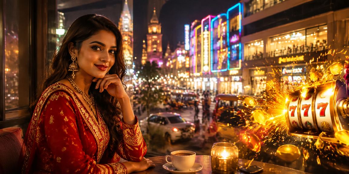 রাজশাহীতে নিয়ন আলোয় 735 স্লট গেম উপভোগ করছেন একজন তরুণ